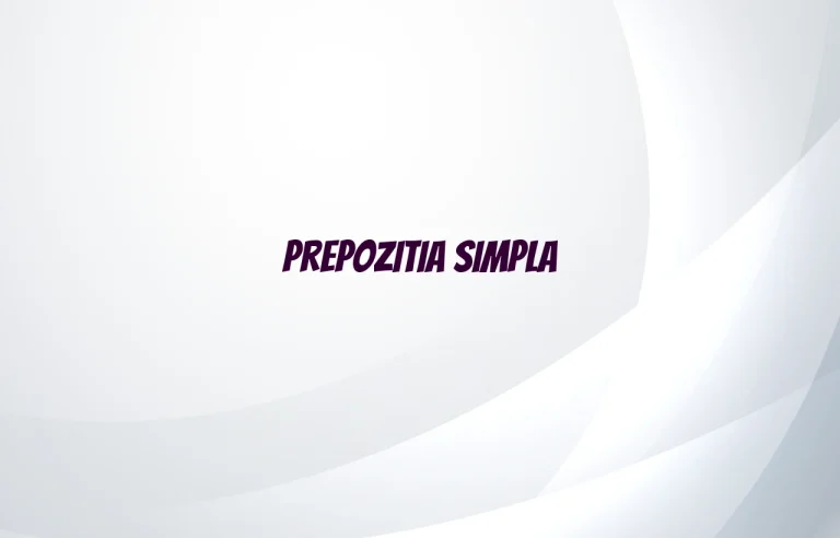 prepozitie simpla