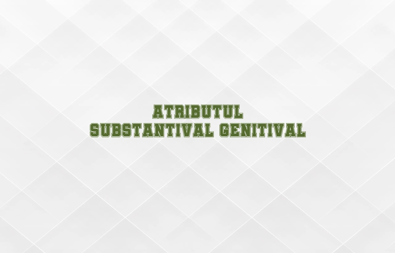 atribut substantival genitival