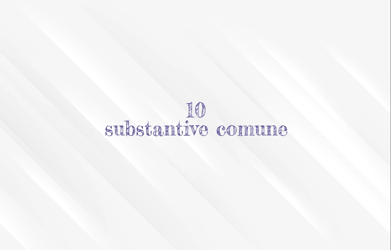 10 substantive comune
