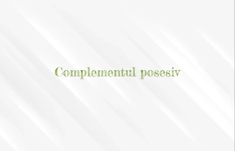 complement posesiv