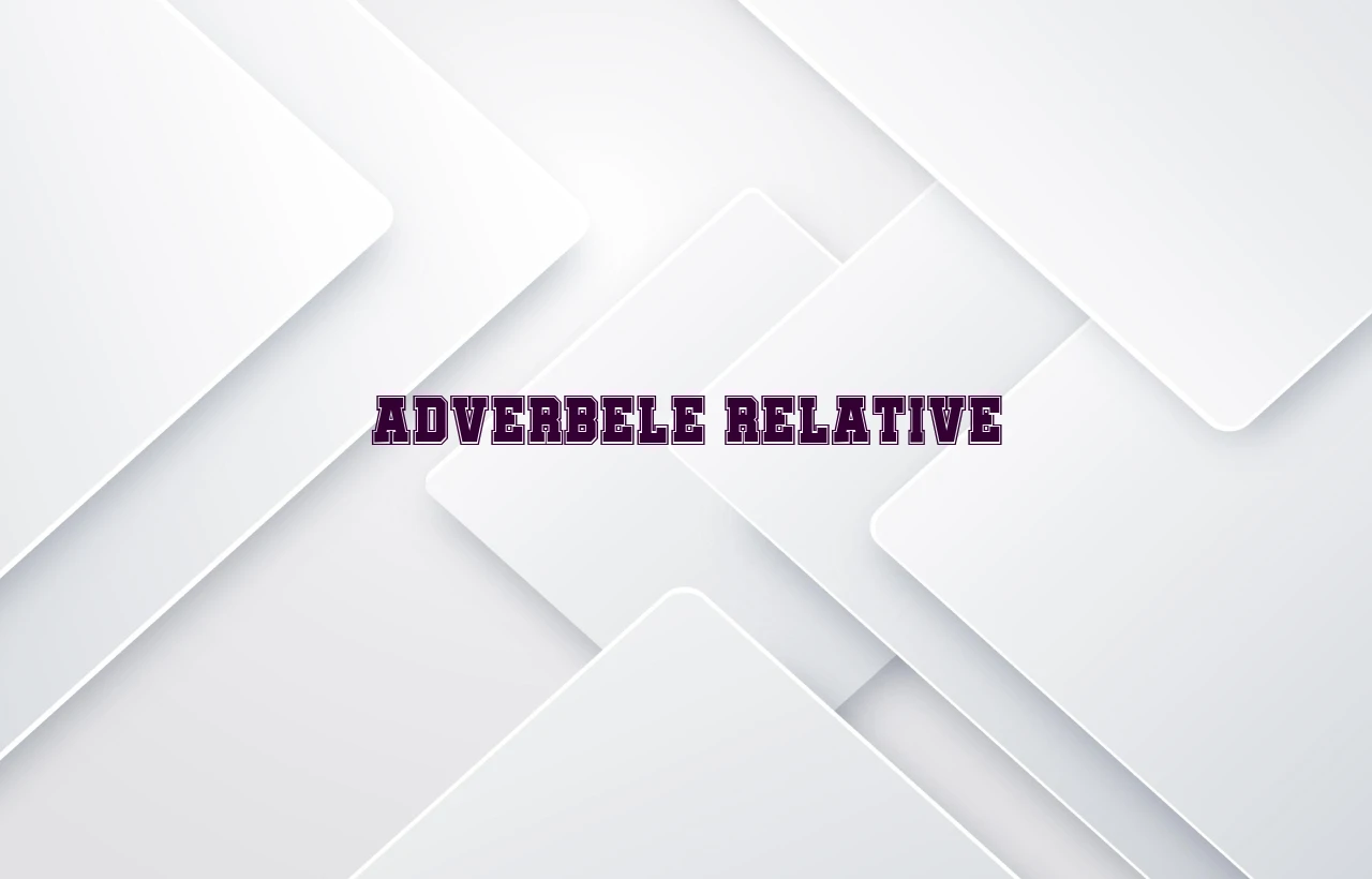 adverbe relative