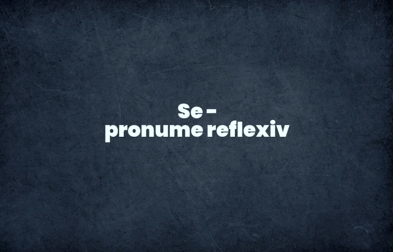 se pronume reflexiv