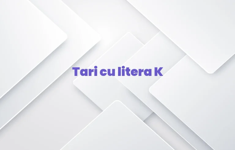 tari cu litera k