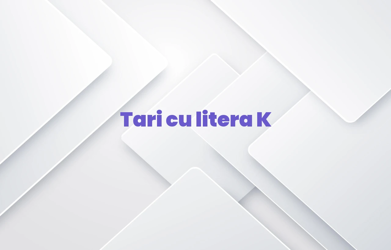 tari cu litera k
