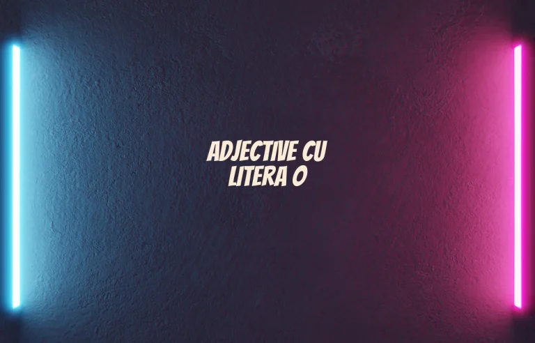 adjective cu o