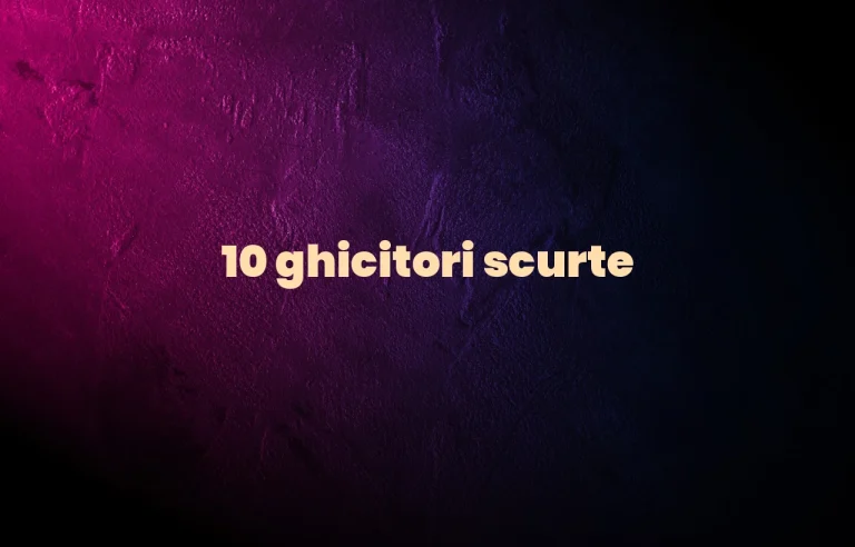 10 ghicitori scurte