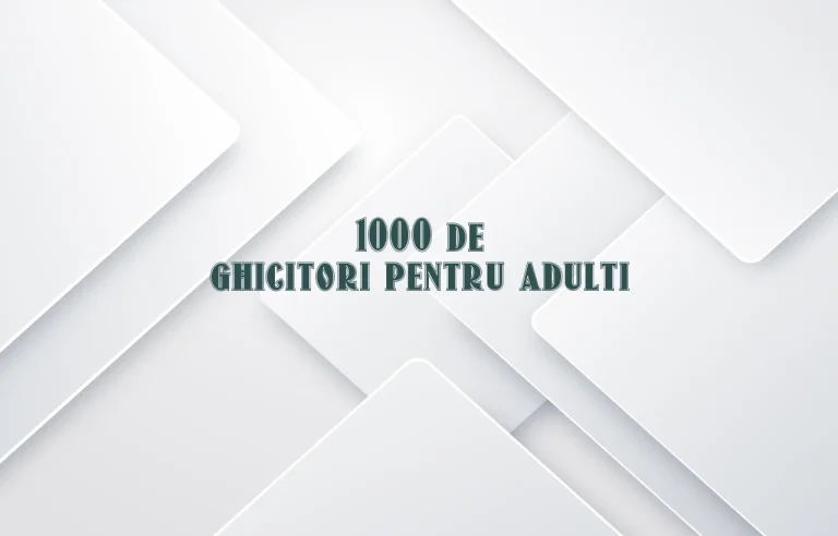 1000 de ghicitori pentru adulti