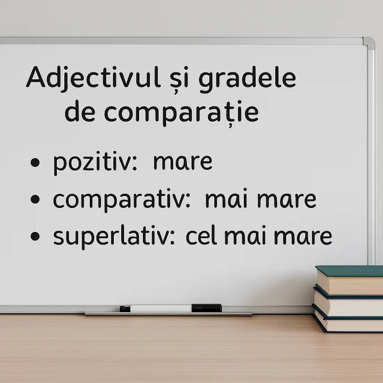 adjectivul grade de comparatie