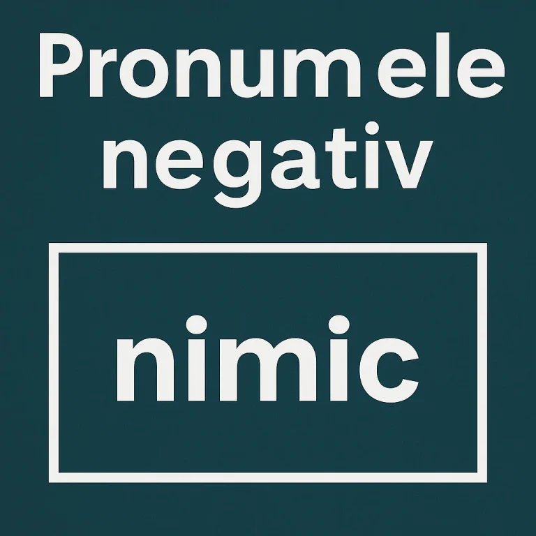 pronumele negativ